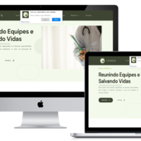Site da Grupo Unisen criado pela Lemon Pepper Design — imagem 1